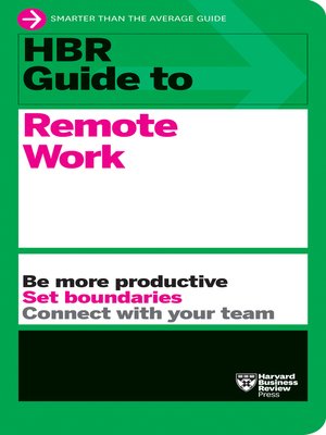 cover image of HBR Guide to Remote Work